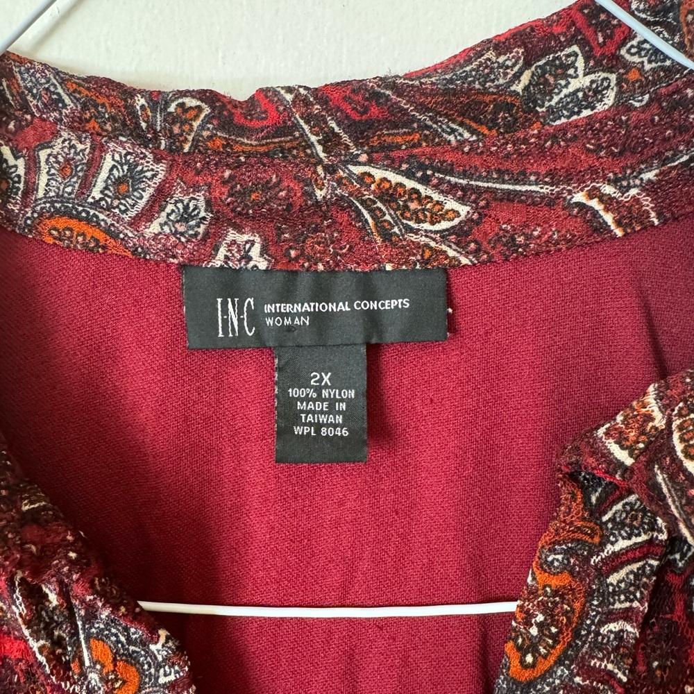 Inc International Concepts Button Down - Size 2x … - image 2